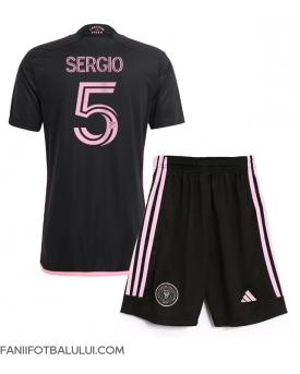 Inter Miami Sergio Busquets #5 Echipament de Fotbal Replică 2024-25 Copii Deplasare (+ Șorturi)